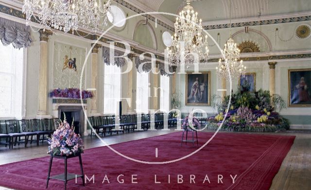 The interior of the Guildhall Banqueting Hall, Bath c.1980