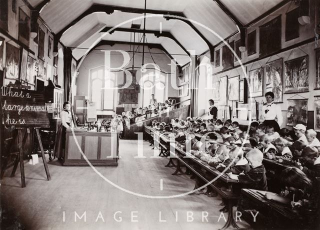 Classroom in use, Twerton Parochial Schools, Bath c.1900