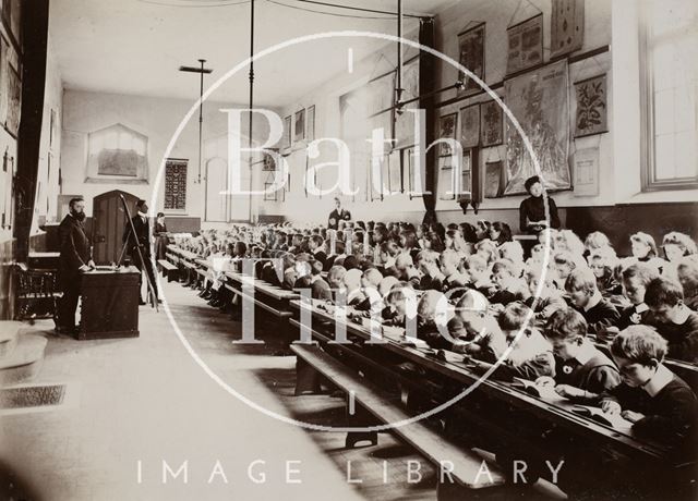 Classroom in use, Twerton Parochial Schools, Bath c.1900