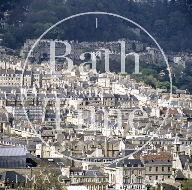 View of Camden Crescent from Beechen Cliff, Bath c.1980