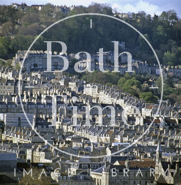 View of Camden Crescent from Beechen Cliff, Bath c.1980