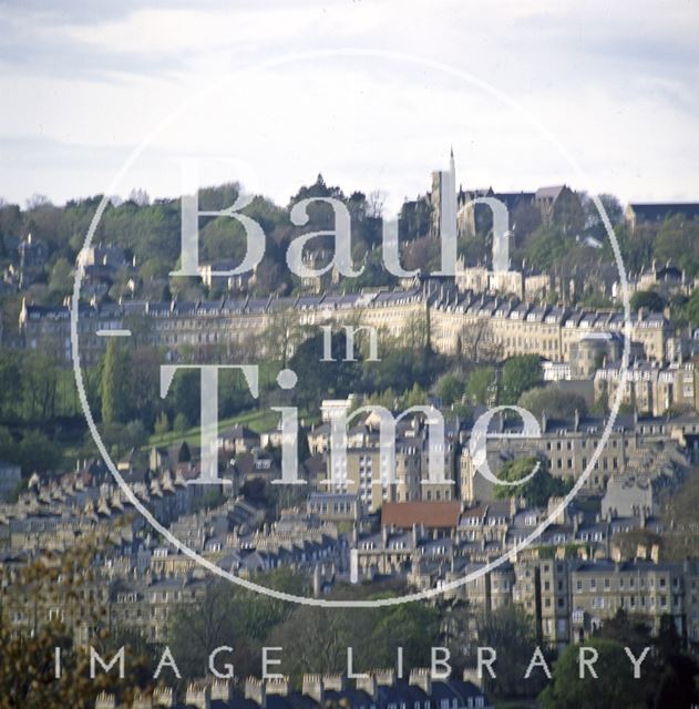 View of Lansdown Crescent from Beechen Cliff, Bath c.1980