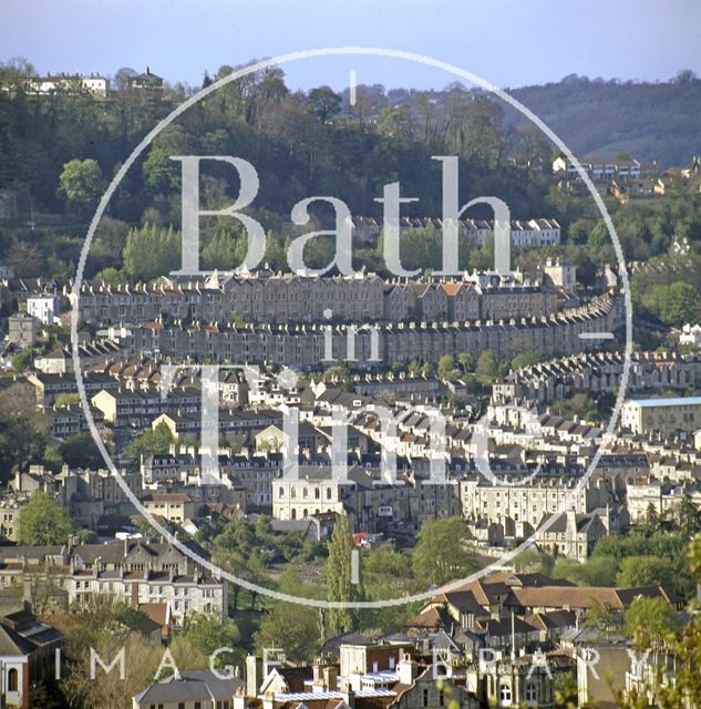 View of Camden and Walcot from Beechen Cliff, Bath c.1980