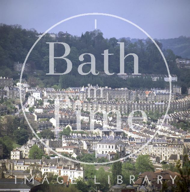 View of Camden and Walcot from Beechen Cliff, Bath c.1980