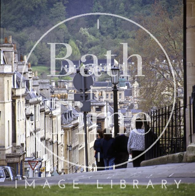 Looking down Gay Street from The Circus, Bath c.1995