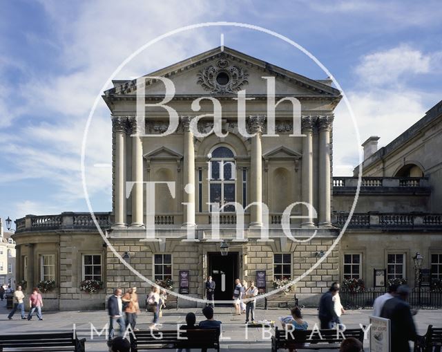 The entrance to the Roman Baths, Abbey Church Yard, Bath c.1990