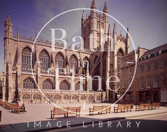 Bath Abbey and Kingston Parade c.1975