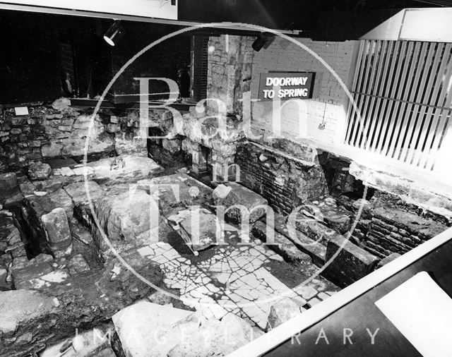 The Roman Baths excavations, Bath c.1980