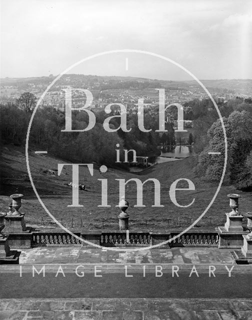 View of the Palladian Bridge from Prior Park, Bath c.1973