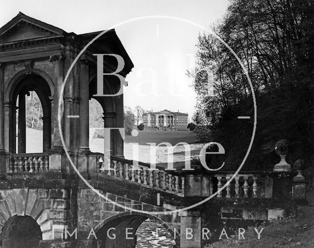 The Palladian Bridge and Prior Park, Bath c.1973