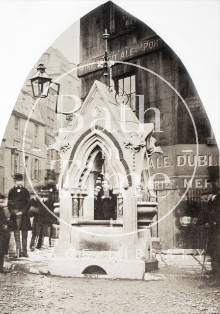 The new fountain, Fountain Buildings, Bath c.1860