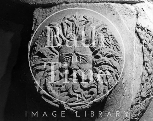 The Gorgon's Head, Roman Baths, Bath c.1973