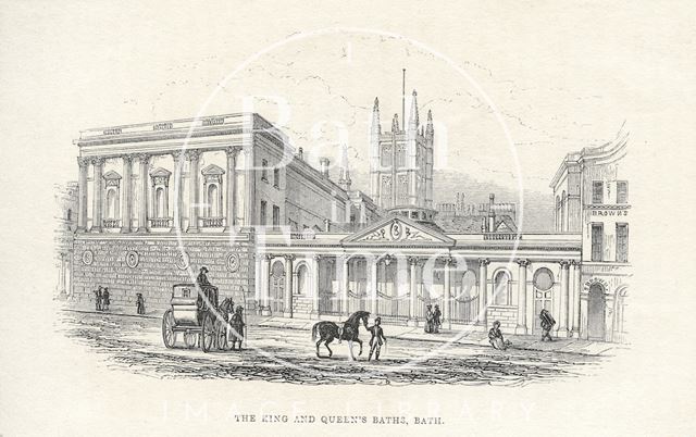 The King and Queen's Bath, Bath 1841