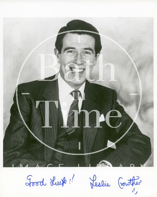 Autographed portrait of Leslie Crowther (1933-1996) 1984