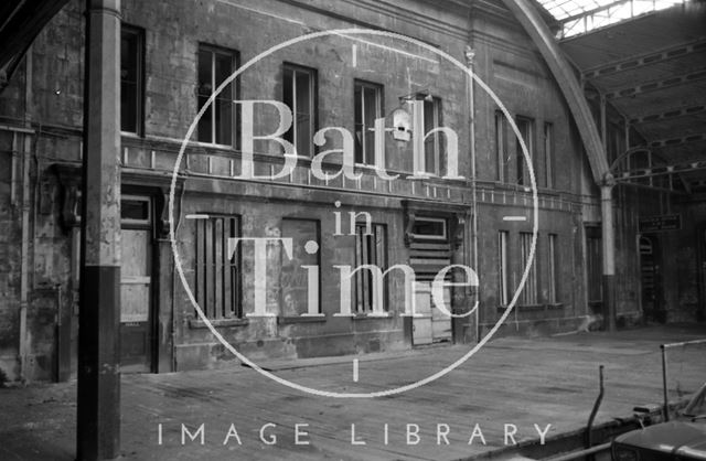 The decaying Green Park Station, Bath 1973