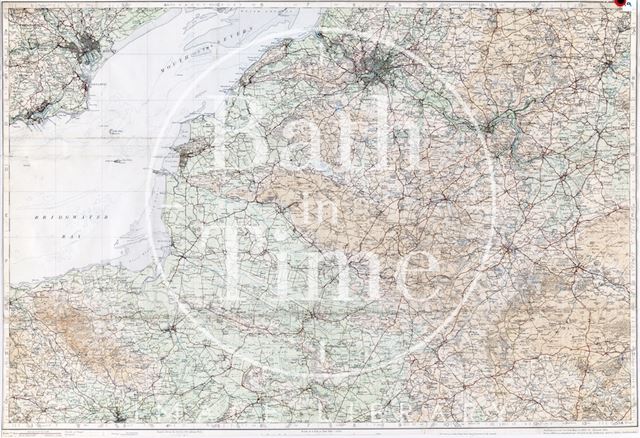 Ordnance survey map of Somerset and Wiltshire 1913