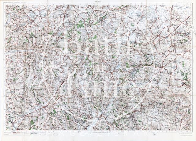 Ordnance survey map of Chard and surrounding area 1910