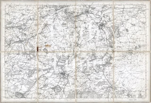 Map of Somerset and Wiltshire 1882 and 1886