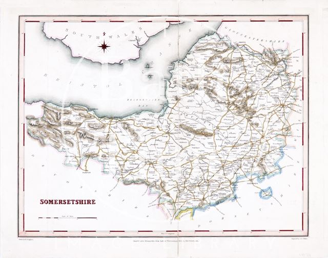 Map of Somersetshire 1831