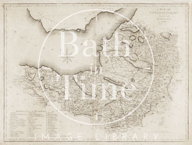 A map of Somersetshire from the best authorities 1789