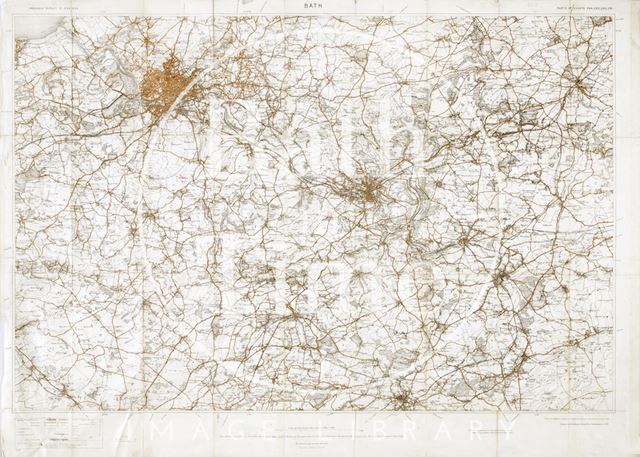 Ordnance survey map of Bristol and Bath 1900