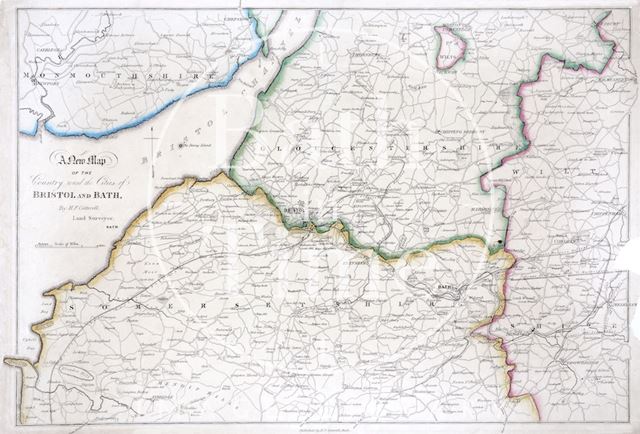 A New map of the country around the cities of Bristol and Bath c.1844-1845