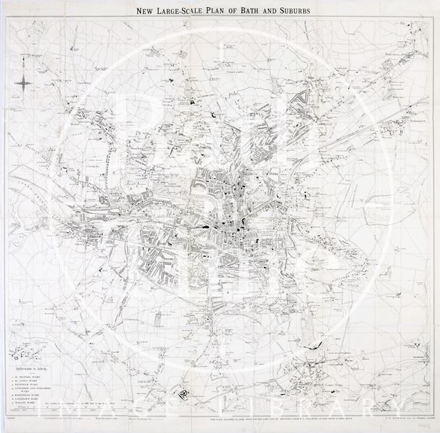 New Large-Scale Plan of Bath and Suburbs 1907