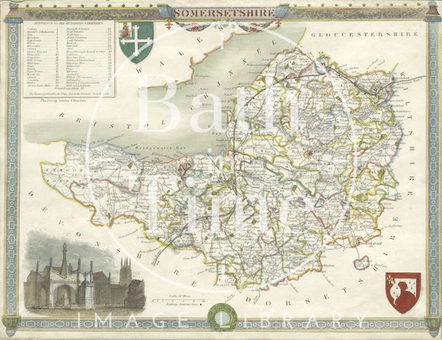 Map of Somersetshire 1844-1846