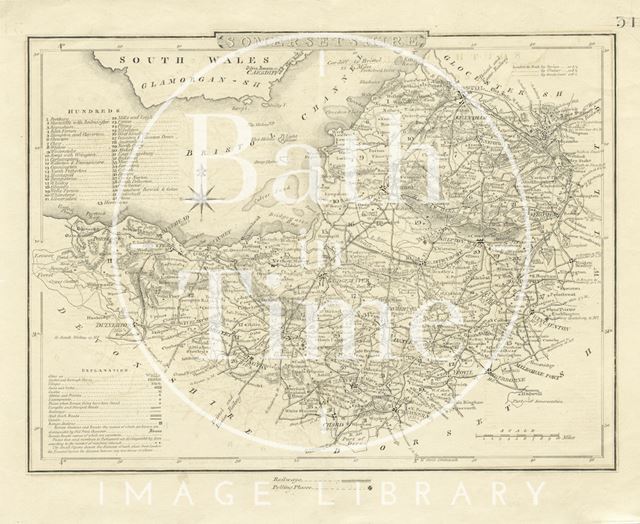 Map of Somersetshire 1842-1844