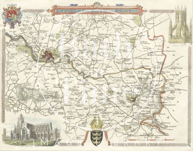 Map of the Environs of Bath and Bristol 1831-1839