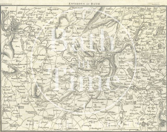 Map of the Environs of Bath c.1815