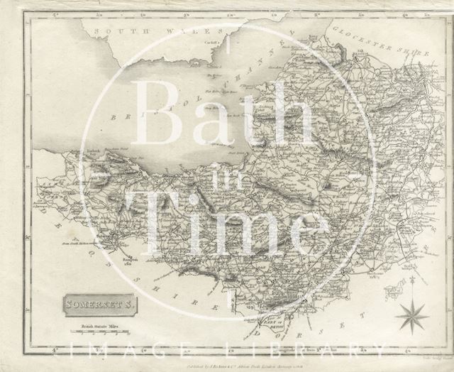 Map of Somersetshire 1818