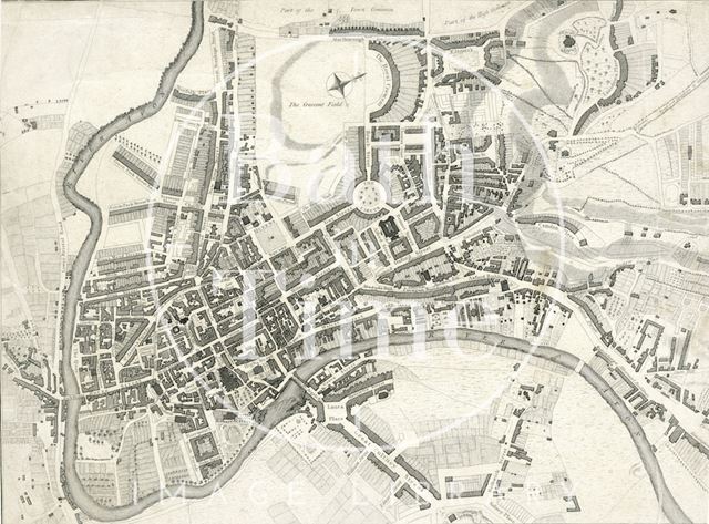 Street Map of Bath 1810