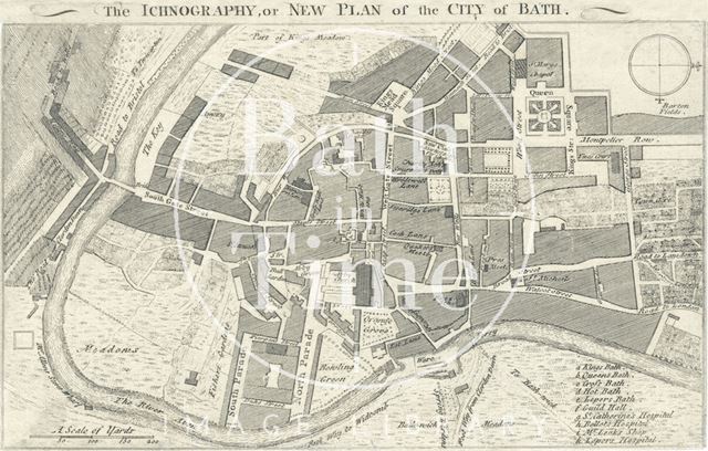 The Iconography, or New Plan of the City of Bath 1752