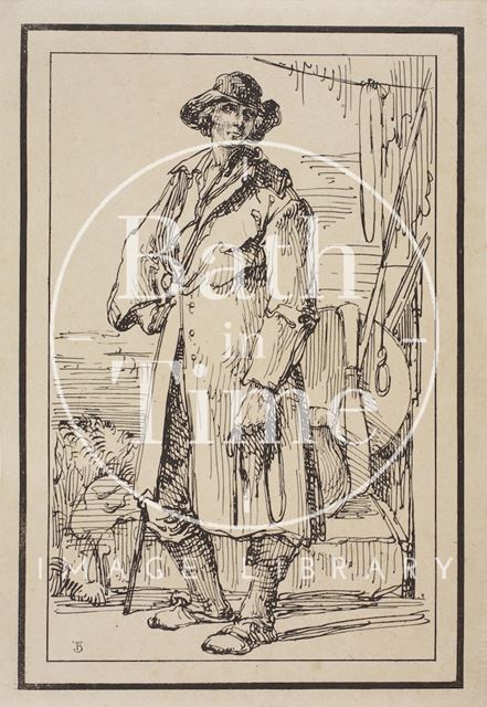 Rustic figure sketched from life by Thomas Barker c.1800