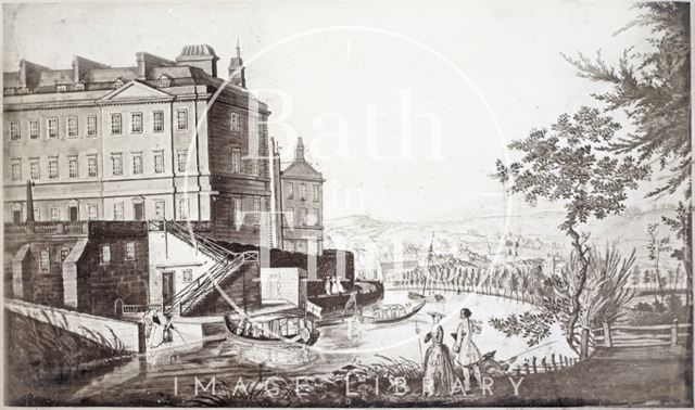 View of South Parade and the ferry, Bath c.1769