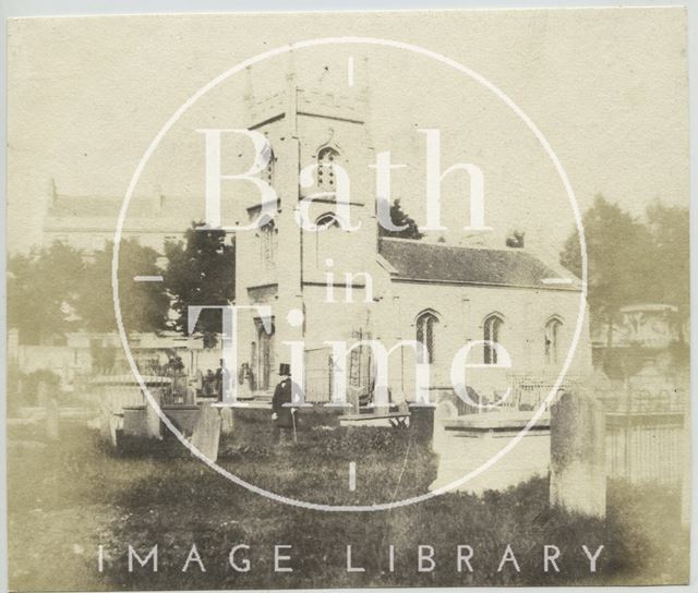 The Burial Ground and chapel of Bathwick Church, Bath 1849