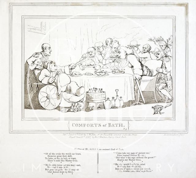 Comforts of Bath, Plate 9. The Upper Assembly Rooms 1798, republished 1857