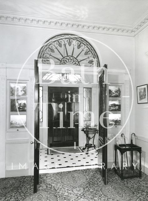 Entrance Hall to 1, Sion Hill Place, Bath 1956