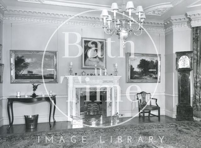 Interior photograph of 1, Sion Hill Place, Bath 1956