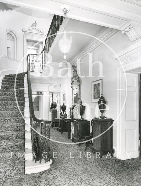 Interior photograph of 1, Sion Hill Place, Bath 1956