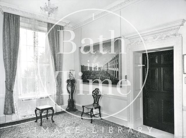 Interior photograph of 1, Sion Hill Place, Bath 1956