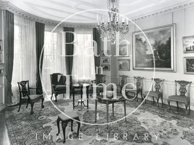 Interior photograph of 1, Sion Hill Place, Bath 1956