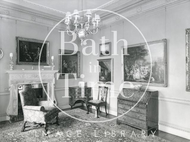 Interior photograph of 1, Sion Hill Place, Bath 1956