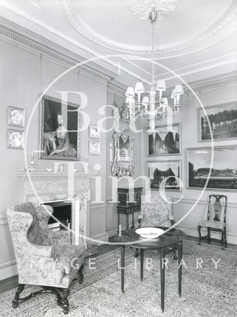 Interior photograph of 1, Sion Hill Place, Bath 1956