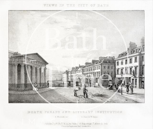 North Parade and Literary Institution, Bath 1828