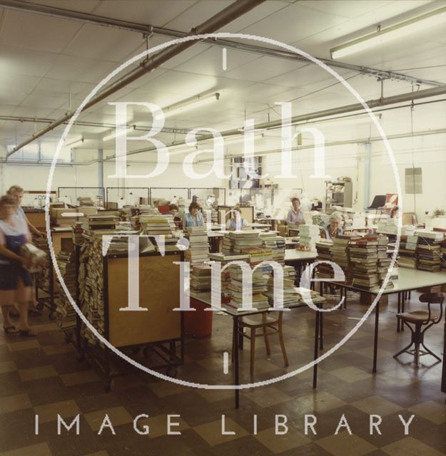 The Cedric Chivers bookbinding works at Portway House, Combe Park, Bath c.1984