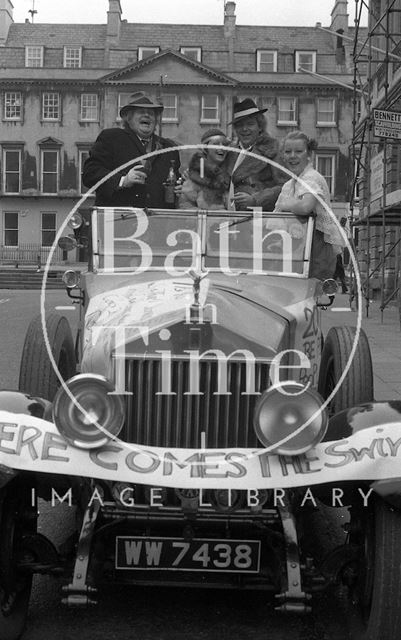 Benny from Nero's in a Rolls Royce, Milsom Street, Bath 1976