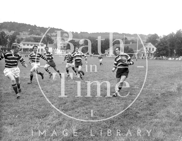 Bath Rugby vs. Bristol at the Recreation Ground c.1962