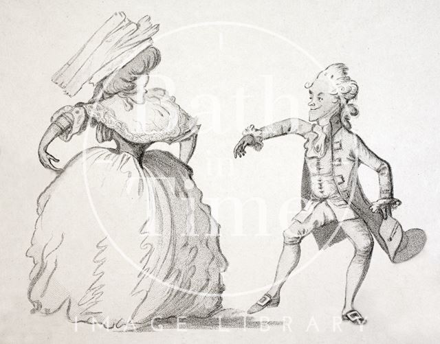 A Long Minuet as Danced at Bath 1787 - detail